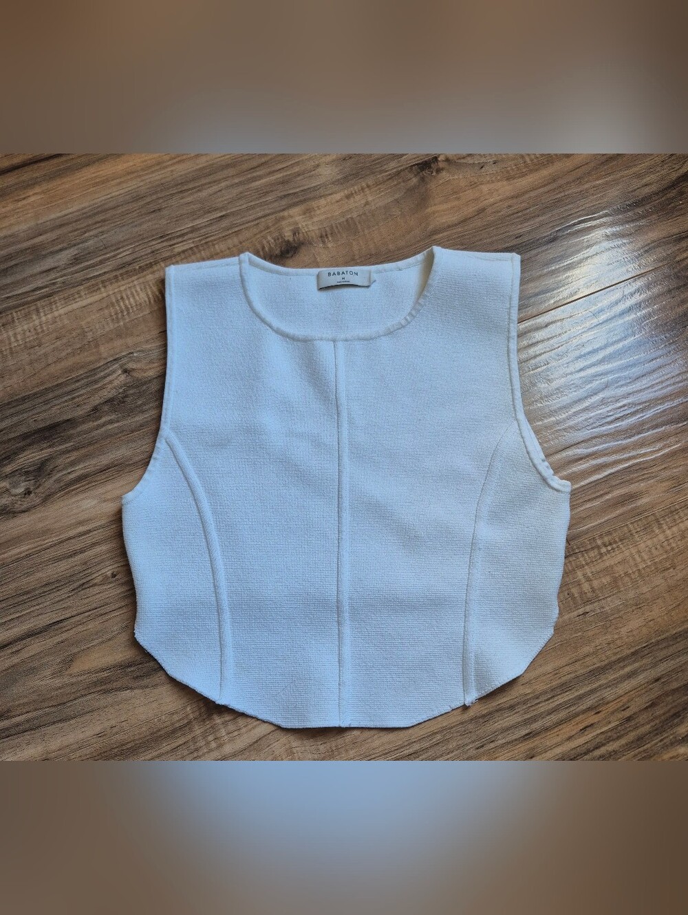 Aritzia Babaton Sculpt Knit Seamed Tank Womens Size M